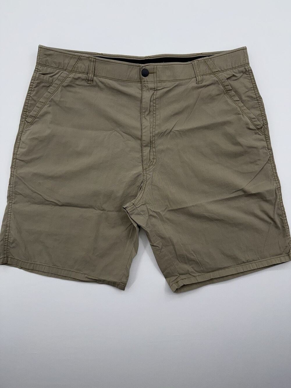 Wrangler Cargo Shorts Mens 40 Khaki Beige Stretch Utility Workwear Outdoor